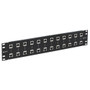 19" Rack Mount 12-Port 10/100/1000 Base-T Gas Tube CAT6 Lightning Protector - RJ45