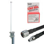Helium Miner Antenna Upgrade Kit, 6dBi 900MHz Omni w/ N Male to RP-SMA Male, 10ft Low Loss 400 Cable