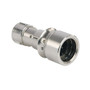 Flex Cable Connector Series 8 Contact Plug Cmp/Sldr Termination, 7-9mm Cable, Metal, Braid Term.
