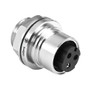 Front Panel Mount Connector PXM6012 Series 16 Contact Socket Crimp/Solder Termination Metal Body