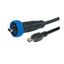 Fully Overmoulded USB Cable 400 Series Mini USB A Plug To Sealed Mini B Plug 2M Cable