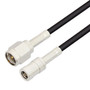 SMA Male to SMB Plug Cable Assembly using RG174 Coax, 6 FT with HeatShrink