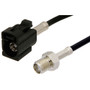 SMA Female to Black FAKRA Jack Cable Assembly using RG174 Coax, 3 FT