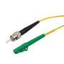 LC-APC to ST-UPC 9/125 Single mode Simplex Fiber Patch Cable, OS2, 1 Meter