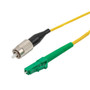 LC-APC to FC-UPC 9/125 Single mode Simplex Fiber Patch Cable, OS2, 5 Meter