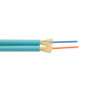 1-Meter Interval OM3 MMF 50/125 Duplex Fiber Cable 3.0mm OD Bend-Insensitive Aqua OFNP