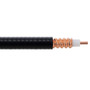 Low Loss Superflexible Corrugated SPF-250 Fire Rated Coax Cable with Black FRPE Jacket, By The Foot