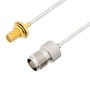 SMA Female Bulkhead to TNC Female Cable Assembly using LC085TB Coax, 2 FT