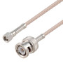 SMC Plug to BNC Male Cable Assembly using RG316-DS Coax, 1.5 FT