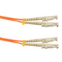 Fiber Optic Patch Cable E2000/PC-E2000/PC Duplex 100/140 Large Core Multimode Fiber 3.0mm PVC 5 m