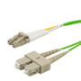 Fiber Optic Patch Cable LC to SC Duplex 50/125 multimode OM5 LSZH, 10 meter