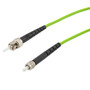 Fiber Optic Patch Cable SMA/PC-ST/PC Simplex 50/125 OM5 Multimode Fiber 3.0mm PVC Jacket 5 meters