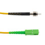 Fiber Optic Patch Cable SMA/APC-SC/APC Simplex 9.25/125 OS1 Single Mode Fiber 3.0mm PVC Jacket 5 m