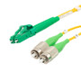 Fiber Optic Patch Cable LC/APC to FC/APC Duplex 9/125 single mode OS2 LSZH, 3 meter