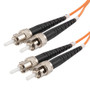 Fiber Optic Patch Cable ST to ST Duplex 62.5/125 multimode OM1 LSZH, 5 meter