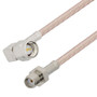 SMA Male Right Angle to SMA Female Cable Assembly using RG316-DS Coax, 2 FT