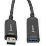 USB 3.1 Active Optical Cable, A male to A female, Backwards Compatible, PVC Jacket, 5 Meters