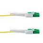 Fiber Optic Uniboot Patch Cable LC/APC-LC/APC Uniboot OS2 Single Mode Fiber Plenum Jacket 10M