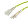 OM5 50/125 Multimode Fiber Cable, Dual SC / Dual LC, 7.0m with LSZH Zipcord Jacket
