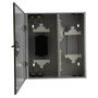 Fiber Enclosure Wall Mount, 48 Ports, Empty with Splice Tray & Adapter Panels