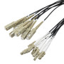8 Strand LC/UPC to SC/UPC 50/125 OM4, 5.6mm Distribution Cable, 2.0mm Breakout 0.5M, LSZH - 10M