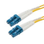 Fiber Optic Patch Cable LC to LC Duplex 9/125 single mode OS1 LSZH, 1 meter