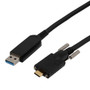 USB 3.2 Gen 1 Active Optical Cable, A male to C male drag chain jacket w/ screw, 10 meters, 5Gps