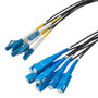 8 Strand LC/UPC to SC/UPC 9/125 SM OS2, 5.6mm Distribution Cable, 2.0mm Breakout 0.5M, LSZH - 20M
