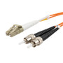 Fiber Optic Patch Cable LC to ST Duplex 50/125 multimode OM2 OFNP, 5 meter