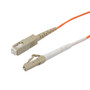 LC/SC 50/125 Multimode Simplex Plenum Fiber Patch Cable, OM2, 3 Meter