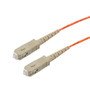 SC/SC 50/125 Multimode Simplex Fiber Patch Cable, OM2, 10 Meter