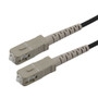Fiber Optic Patch Cable SC/UPC to SC/UPC Simplex 50/125 OM2 MMF 3.0mm Black, (LSZH) w/ internal spiral armor, 15 meter