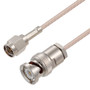 SMA Male to BNC Male Cable Assembly using RG-316 Coax, 2 FT , LF Solder - LCCA31126-FT2