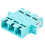 CS Triple Channel (6F) Adapter, with Flange, Aqua