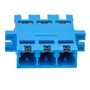 CS Triple Channel (6F) Adapter, with Flange, Blue