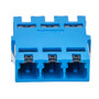 CS Triple Channel (6F) Adapter, without Flange, Blue