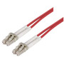 OM1 62.5/125, Multimode Fiber Cable, Dual LC / Dual LC, Red 2.0m
