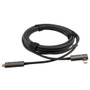 USB 3.1 Active Optical Cable, A male to Right Angle C male, Backwards Compatible, PVC Jacket, 8 Meters