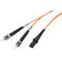 OM2 50/125, Multimode Fiber Cable, Dual ST / MT-RJ, 1.0m