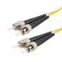 Fiber Optic Patch Cable ST to ST Duplex 9/125 single mode OS1 LSZH, 3 meter
