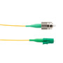 Fiber Optic Patch Cable, FC/APC Narrow Key to LC/APC Simplex PM (Polarized Maintaining), 1550nm, 0.9mm Loose Tube Hytrel, 1-Meter