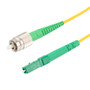Fiber Optic Patch Cable, FC/APC Narrow Key to LC/APC Simplex PM (Polarized Maintaining), 1550nm, 2.0mm Loose Tube PVC, 1-Meter