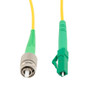 Fiber Optic Patch Cable, FC/APC Narrow Key to LC/APC Simplex PM (Polarized Maintaining), 1550nm, 2.0mm Loose Tube PVC, 1-Meter