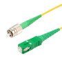 Fiber Optic Patch Cable, FC/APC Narrow Key to SC/APC Simplex PM (Polarized Maintaining), 1550nm, 2.0mm Loose Tube PVC, 1-Meter