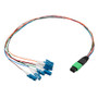 Patch Cord Single Mode OS2 8 Cores MPO Male to LC/UPC 0.9mm PVC 8 Color 0.5M
