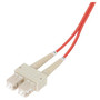 OM1 62.5/125, Multimode Fiber Cable, Dual SC / Dual SC, Red 4.0m