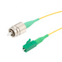 Fiber Optic Patch Cable, FC/APC Narrow Key to LC/APC Simplex PM (Polarized Maintaining), 1550nm, 0.9mm Loose Tube Hytrel, 2-Meter