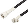 SMC Plug to SMC Plug Right Angle Cable Assembly using RG174 Coax, 4 FT , LF Solder