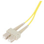 OM2 50/125, Multimode Fiber Cable, Dual SC / Dual SC, Yellow 10.0m