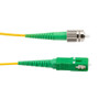 Fiber Optic Patch Cable, FC/APC Narrow Key to SC/APC Simplex PM (Polarized Maintaining), 1550nm, 2.0mm Loose Tube PVC, 2-Meter